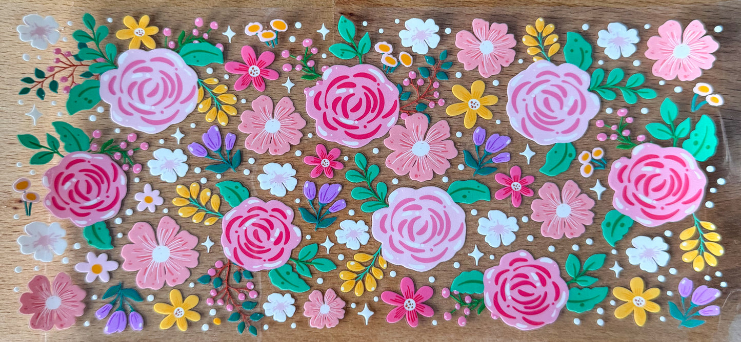 π· Enchanted Rose Garden UV DTF Cup Wrap β 16oz