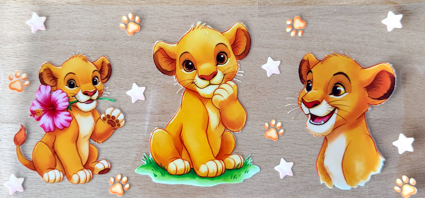 π¦ Little Lion Cub UV DTF Wrap