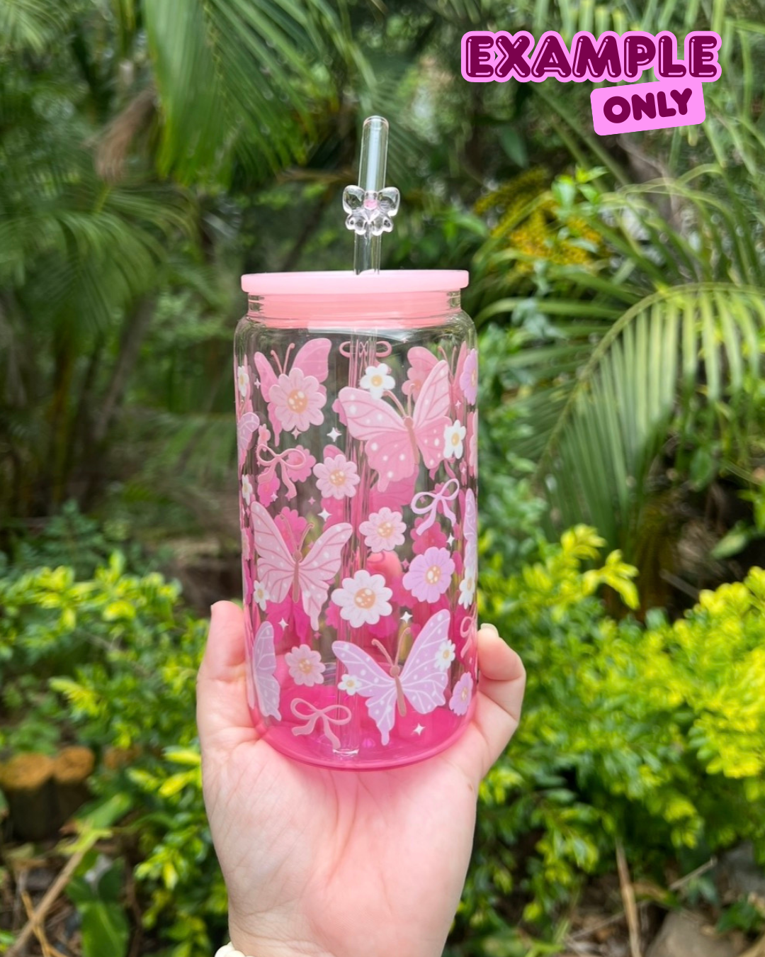 π Pastel Butterfly Blooms UV DTF Cup Wrap β 16oz