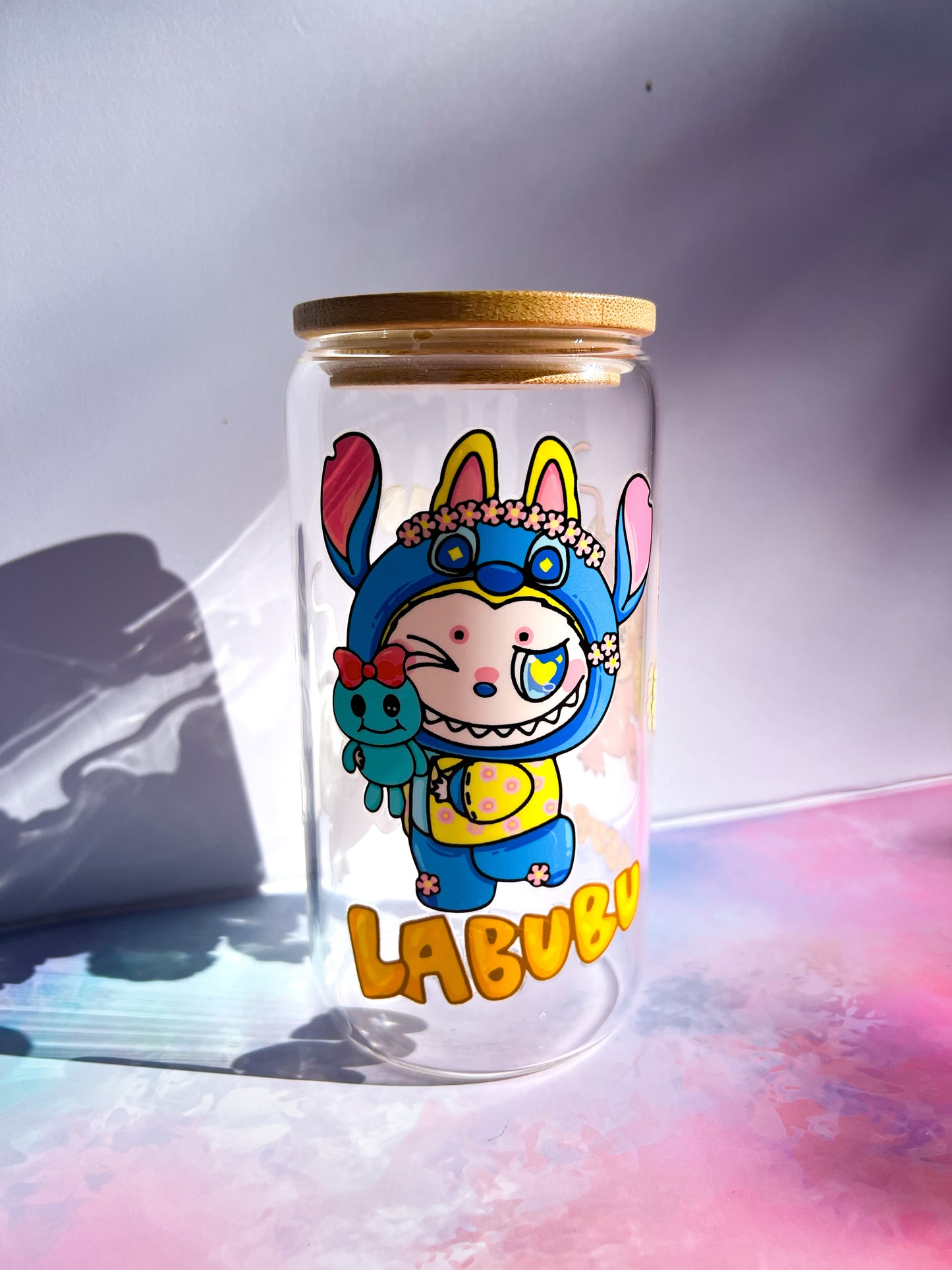 Cheeky Magic with keychain β 16oz clear glass tumbler