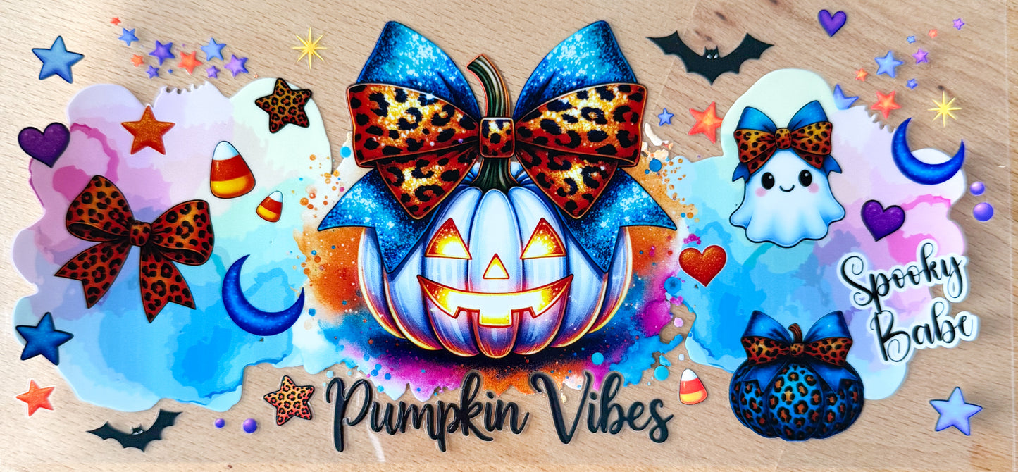 Pumpkin Vibes UV DTF Cup Wrap β 16oz