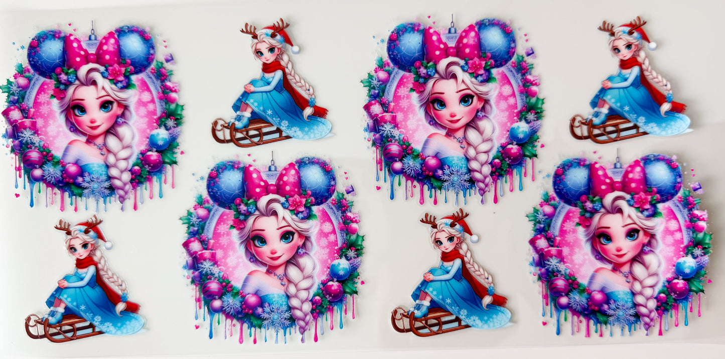Elsa Snow Girl - UV DTF CUP WRAP