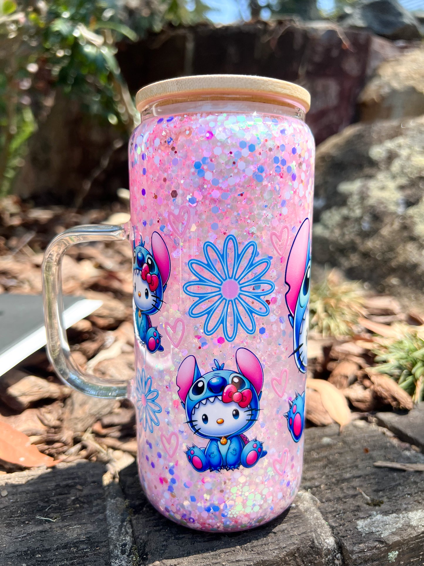 πΈ Sweet Ohana β Glitter Snow Globe