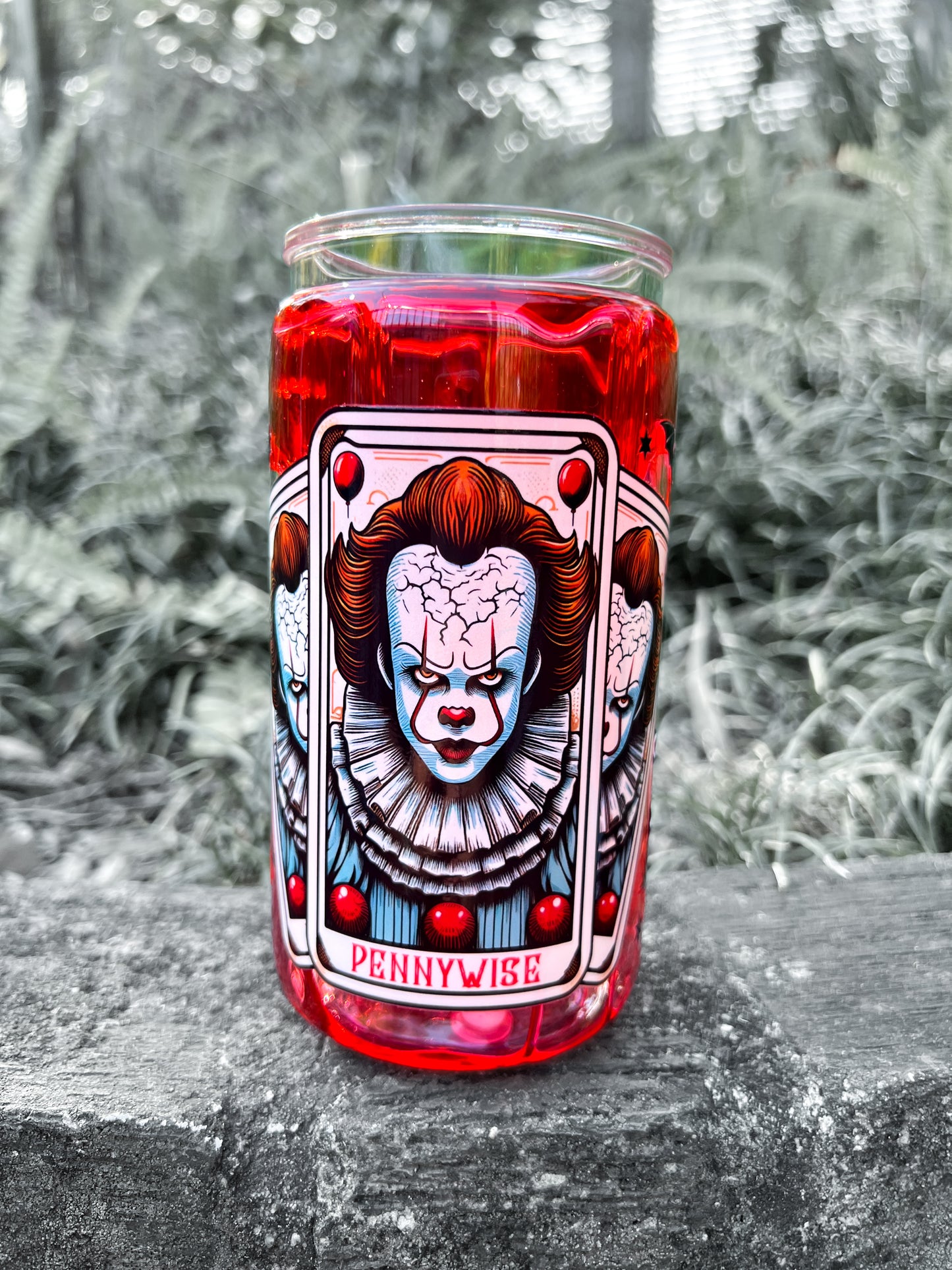 Blood Drip Cup – Spooky Horror 16oz Acrylic Tumbler