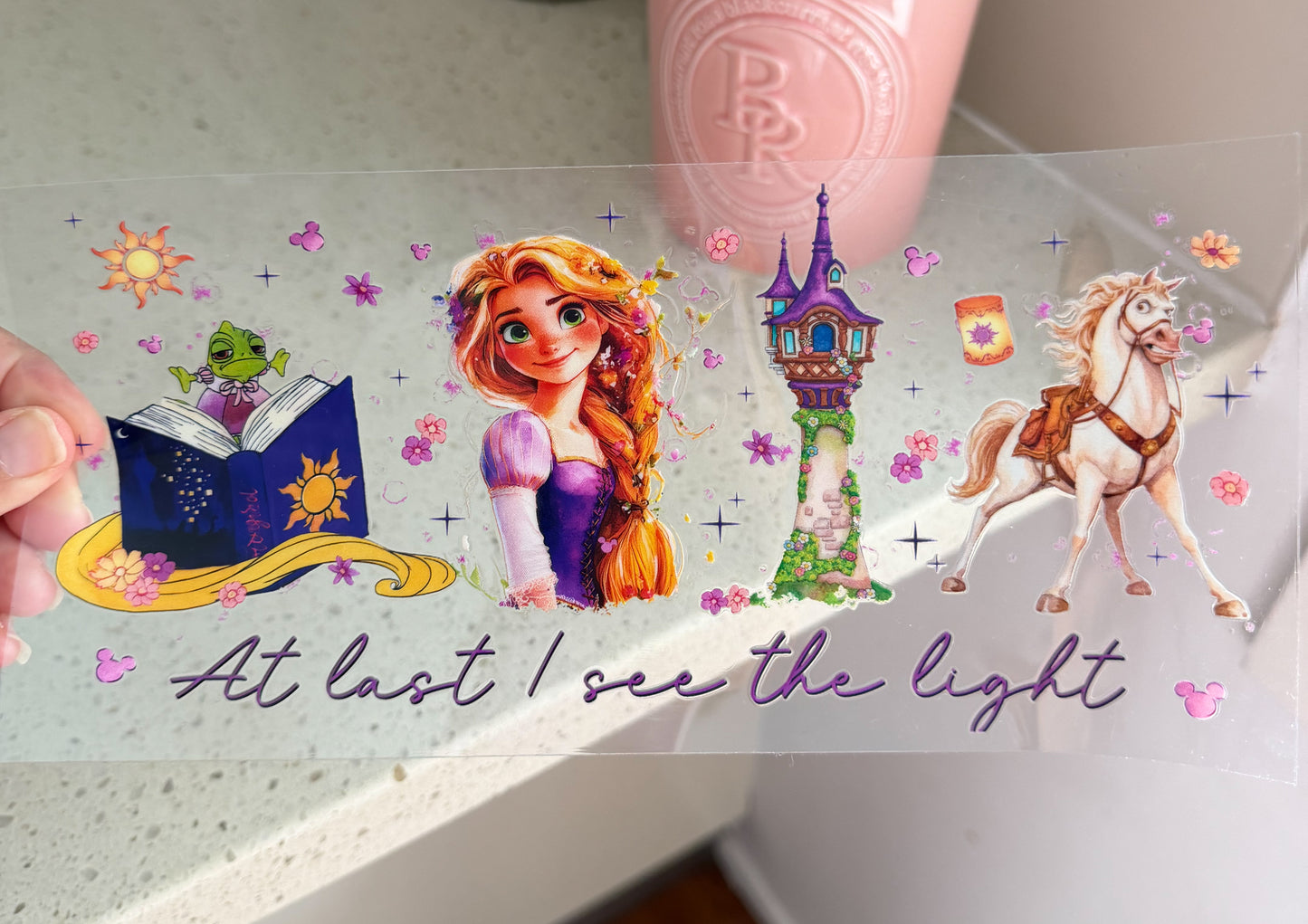 Enchanted Tower Princess UV DTF Cup Wrap