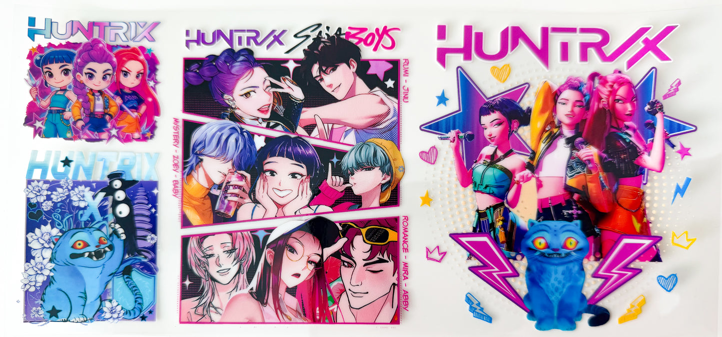 Neon Star Hunters β UV DTF 16oz Cup Wrap