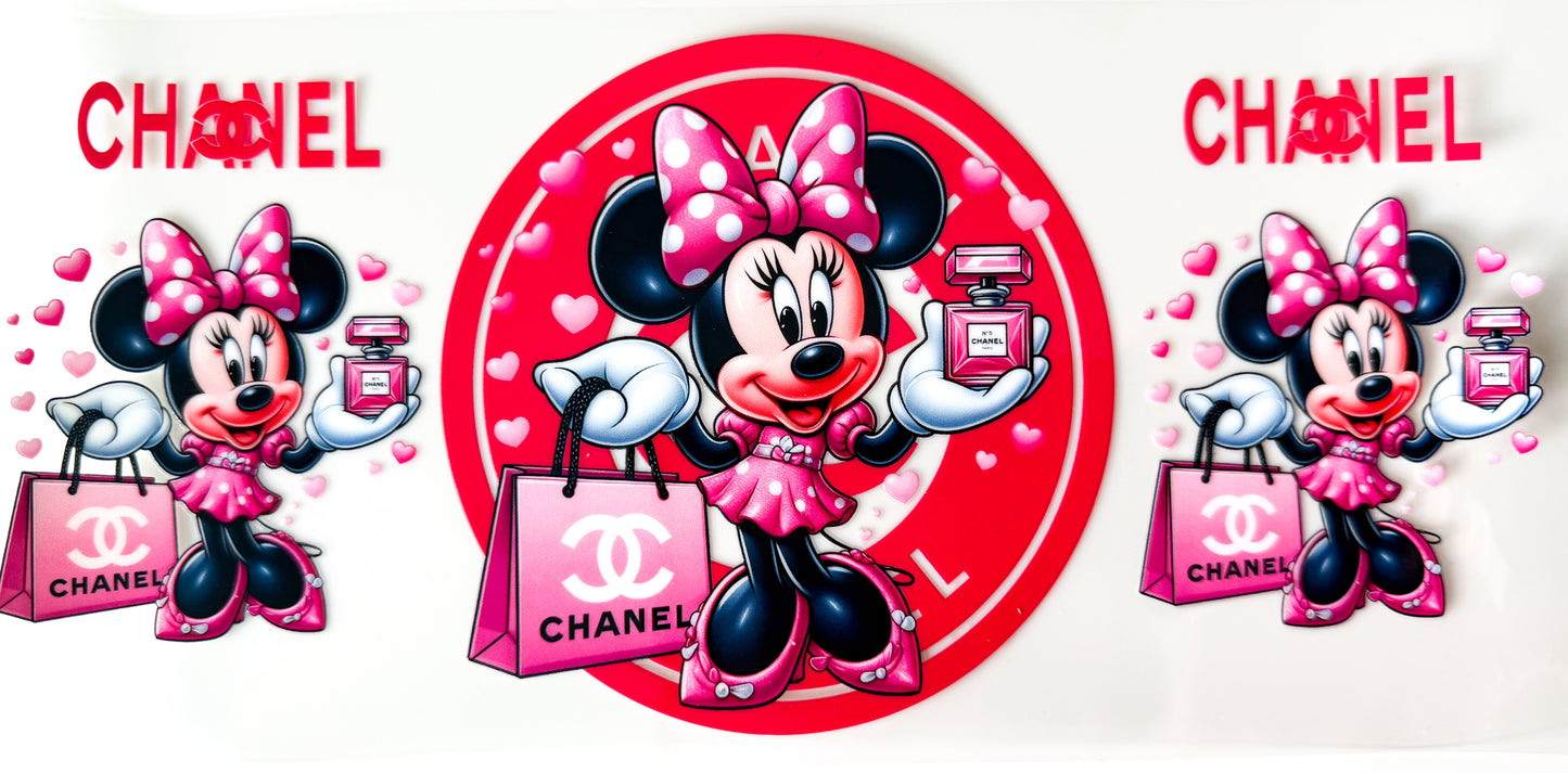 Minnie Glam Babe β UV DTF 16oz Cup Wrap