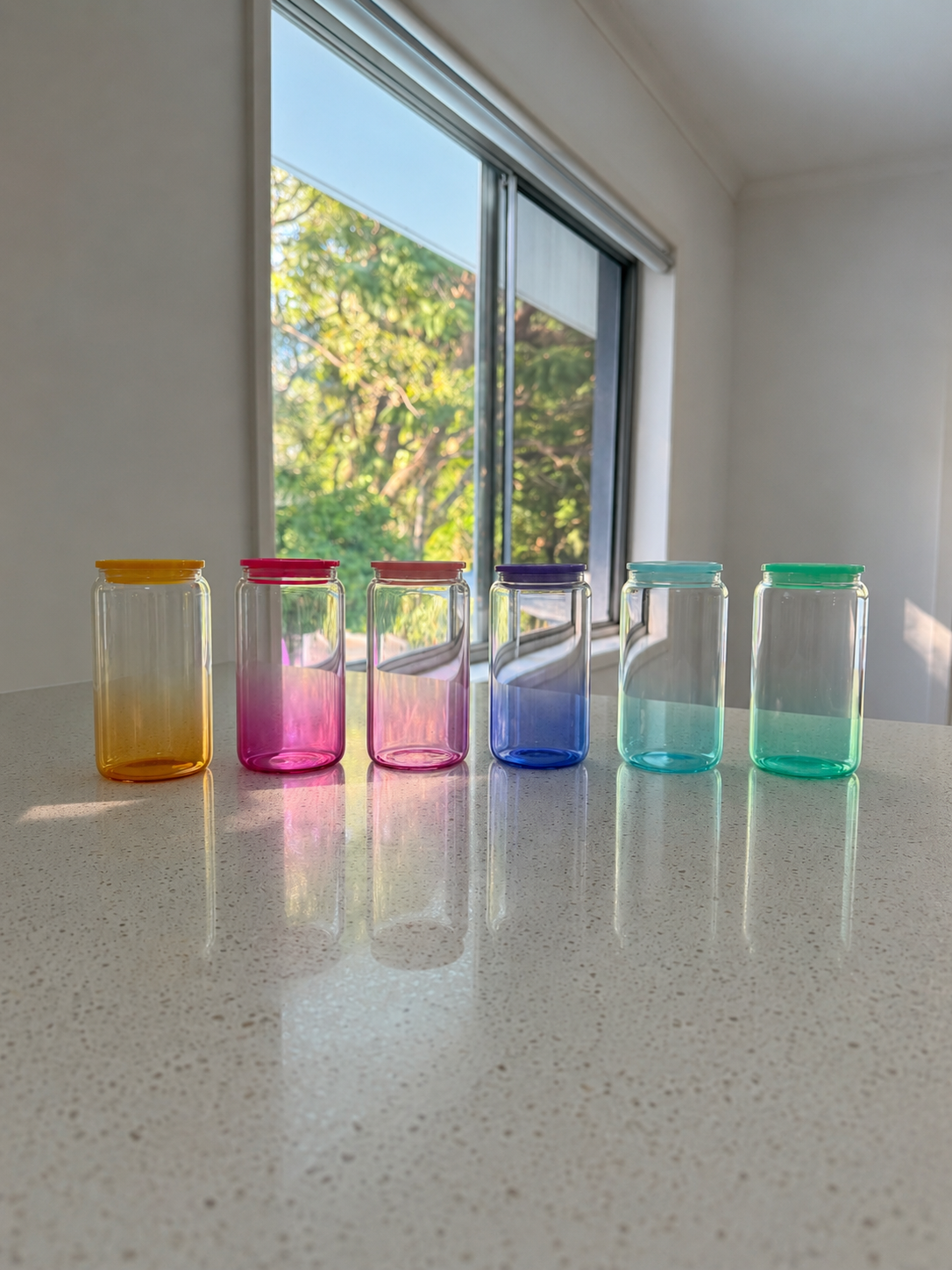 16oz Ombré Glass Can