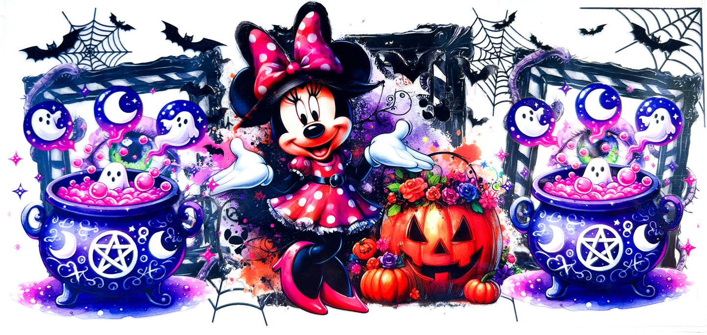 Pumpkin Mystic Mouse - UV DTF WRAP to suit 16oz