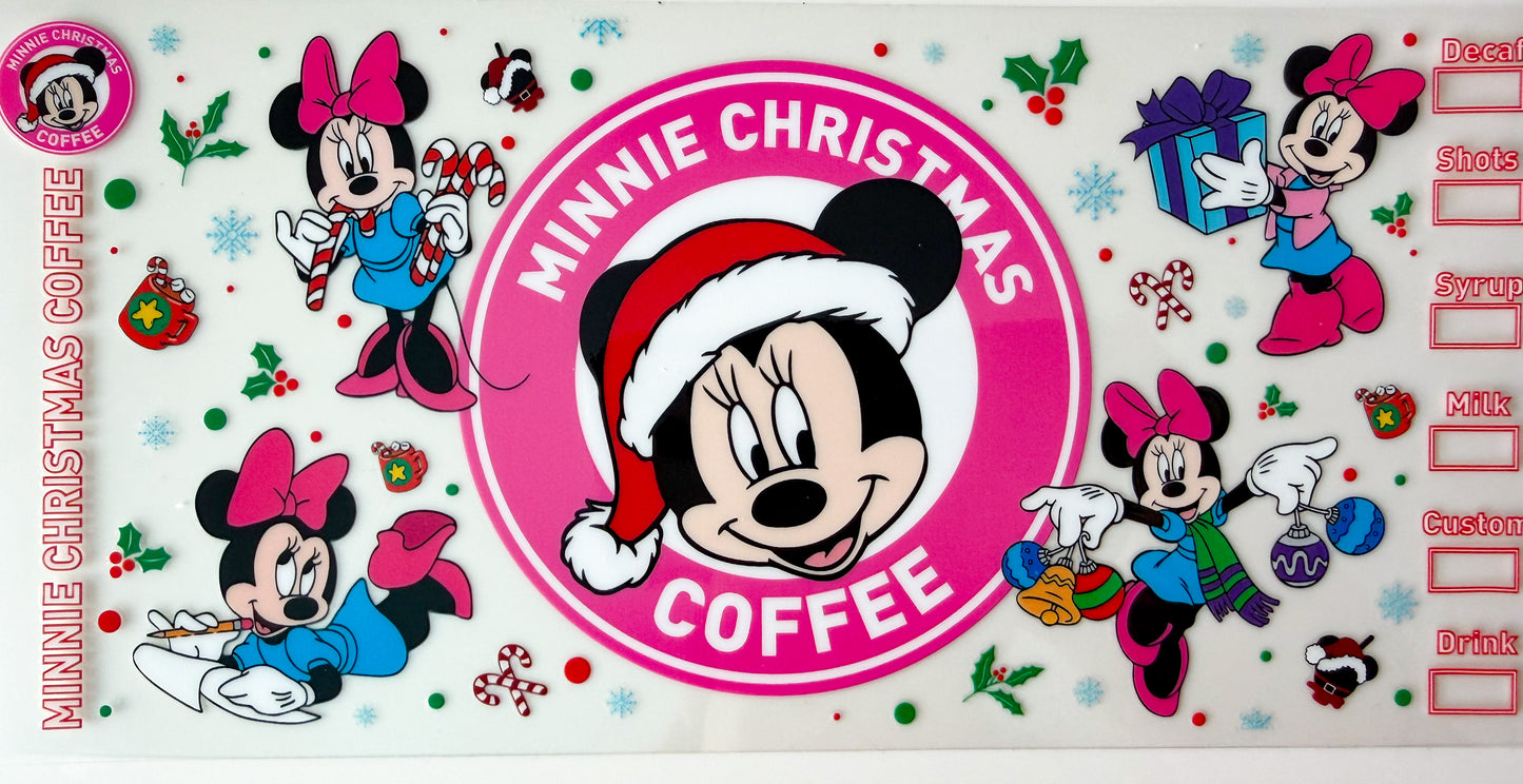 Min Sweet Mouse Holiday Coffee Wrap β 16oz UVDTF Cup Wrap
