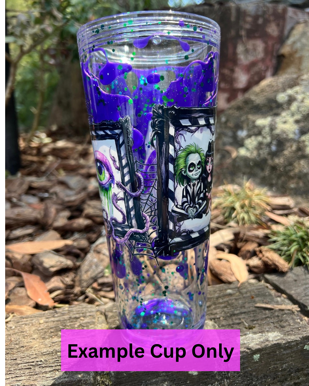 š Bettlejuice Gothic Frames 16oz UVDTF Wrap