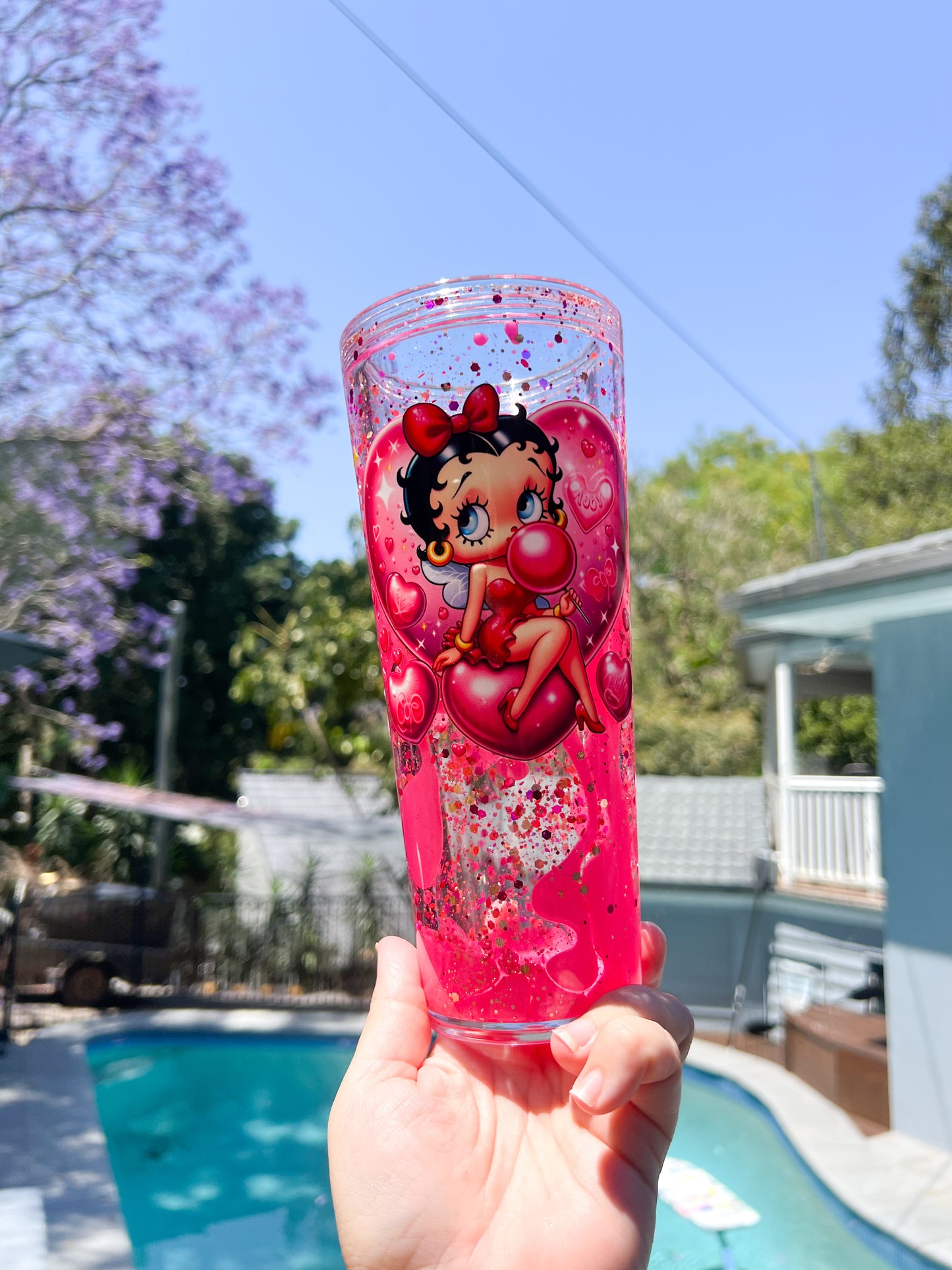 Betty Boop Lava Drip Tumbler – Pink Passion Edition Cup 24oz MADE TO ORDER