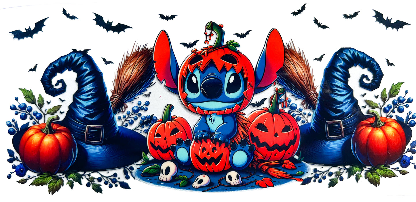 Blue Guy in the Pumpkin Patch ā Spooky Season Wrap