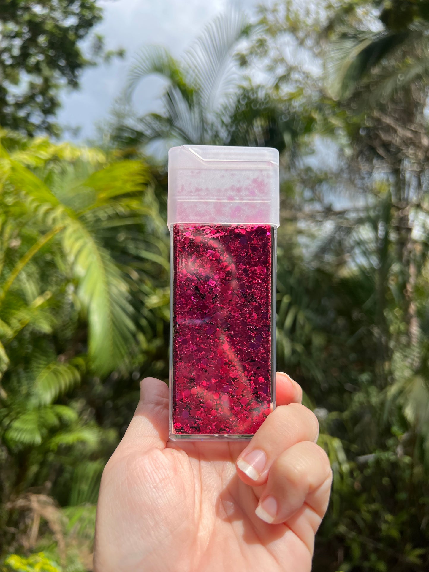 Raspberry Crush - Deep Pink Glitter