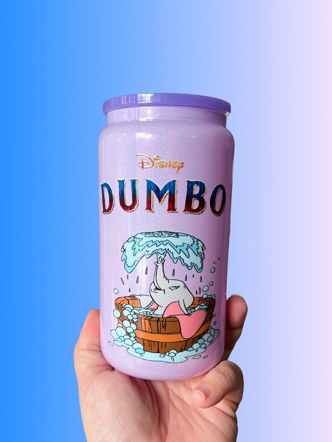 Flying Ears - Purple Shimmer 16oz Tumbler