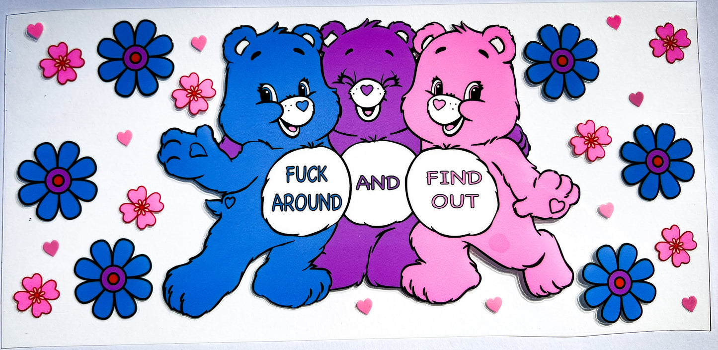 šø Cute but Savage Bears 16oz UVDTF Wrap