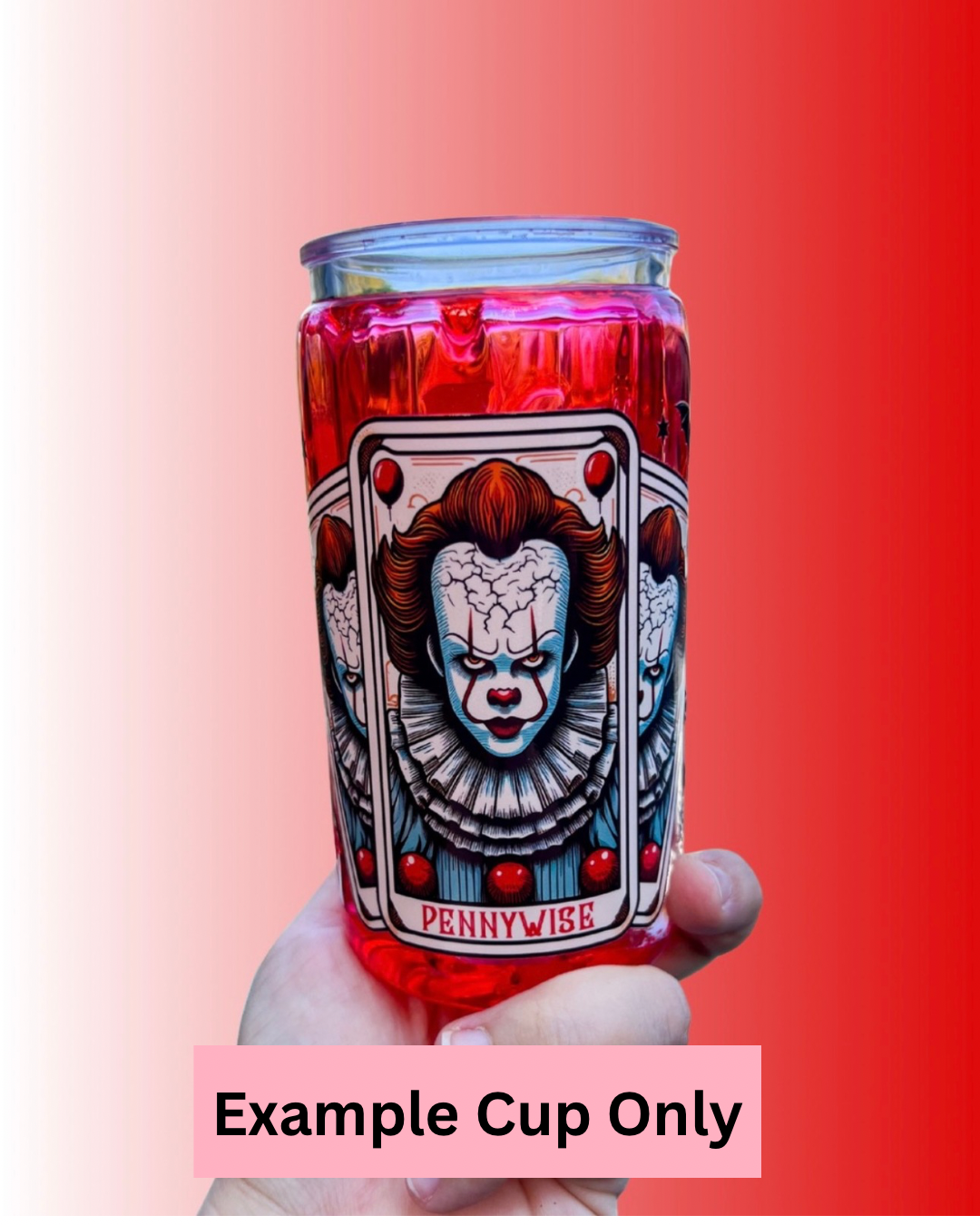 Carnival of Fear ā Cup Wrap 16oz UV DTF
