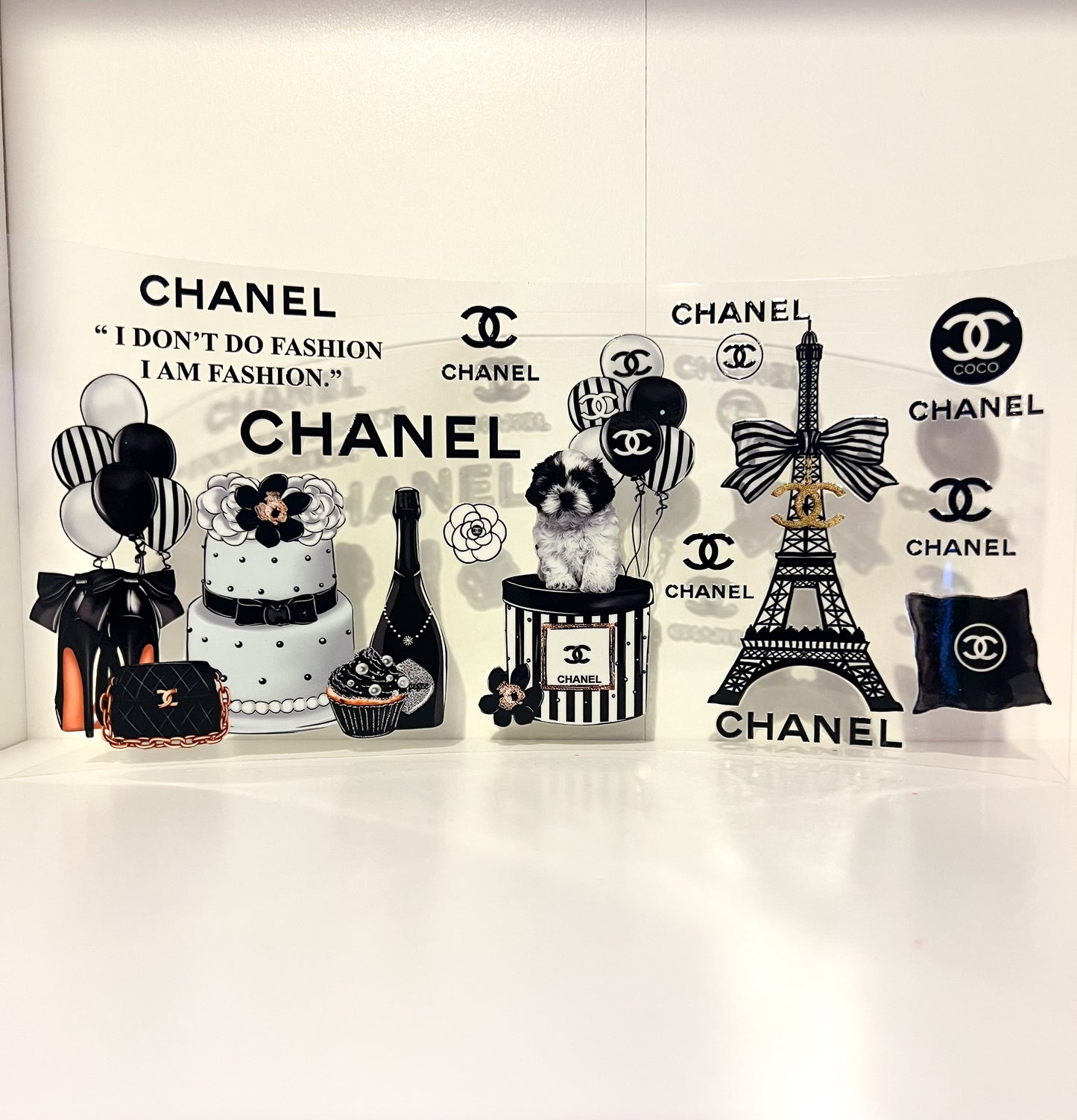 š¤ Parisian Glam 16oz UVDTF Wrap