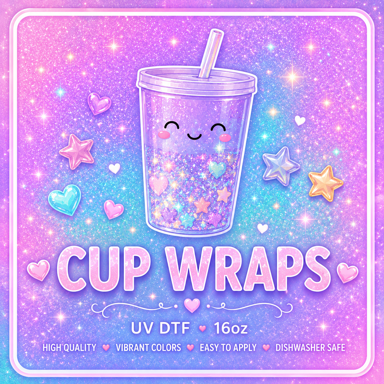 UV DTF Cup Wraps 16oz