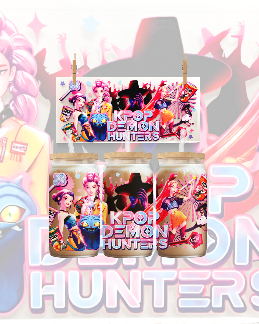 Neon Hunters UV DTF Cup Wrap - to suit 16oz tumbler