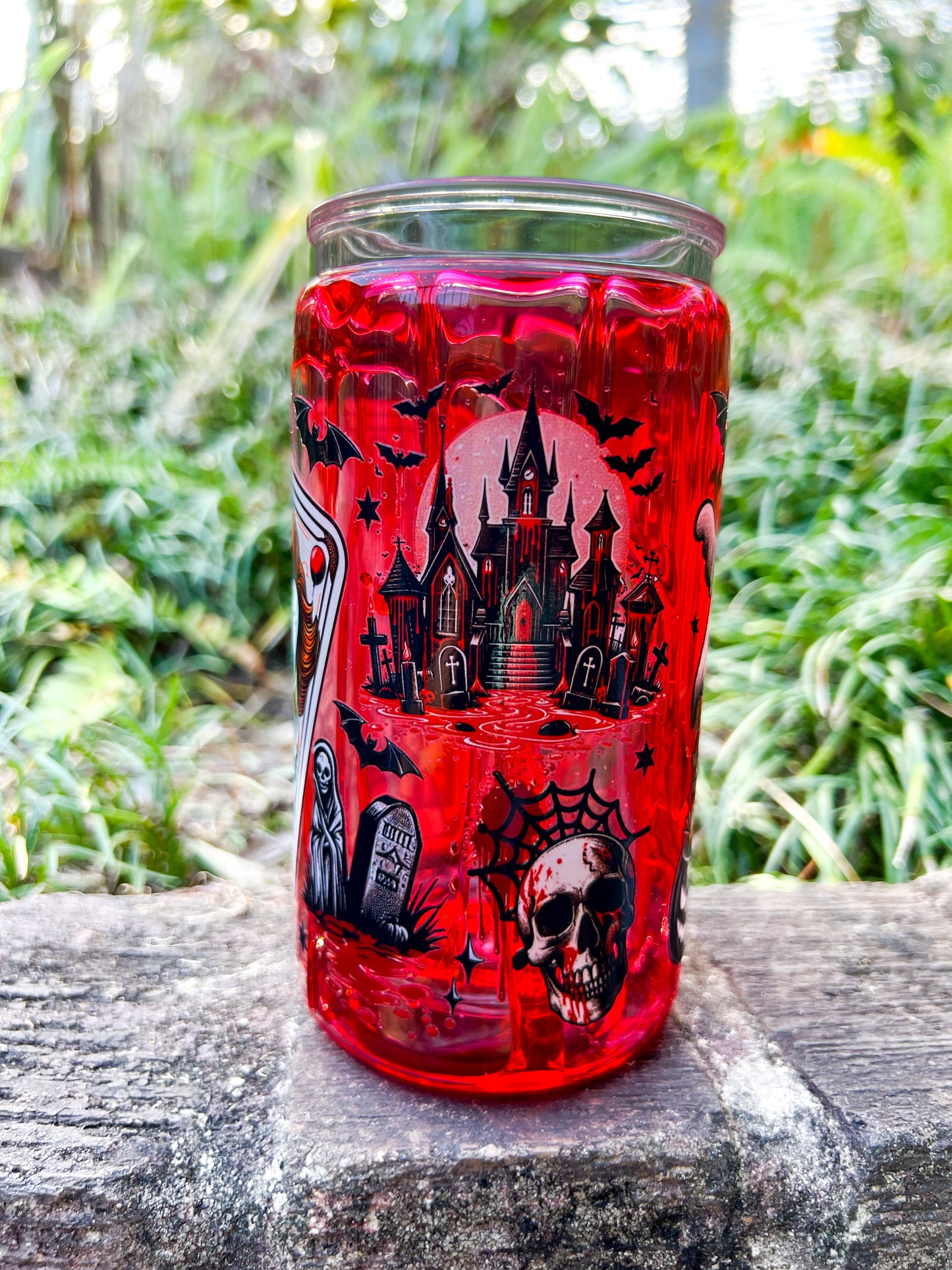Blood Drip Cup – Spooky Horror 16oz Acrylic  Tumbler