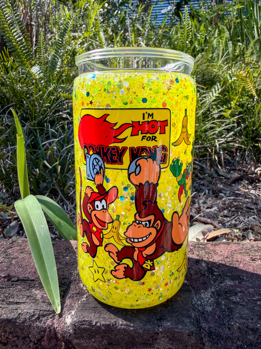 Banana Boss Gaming Yellow 16oz Glitter Cup (Nostalgia Edition)