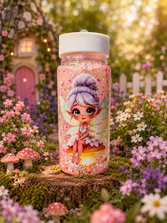 Blossom Fairy Kids Bottle – 10oz Magical Glitter Drink Bottle