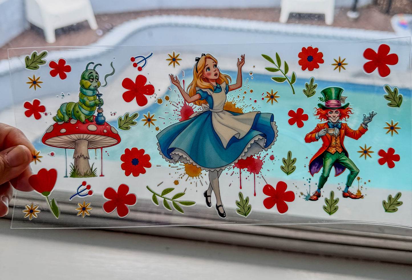 Wonderland Tea Party UV DTF Cup Wrap