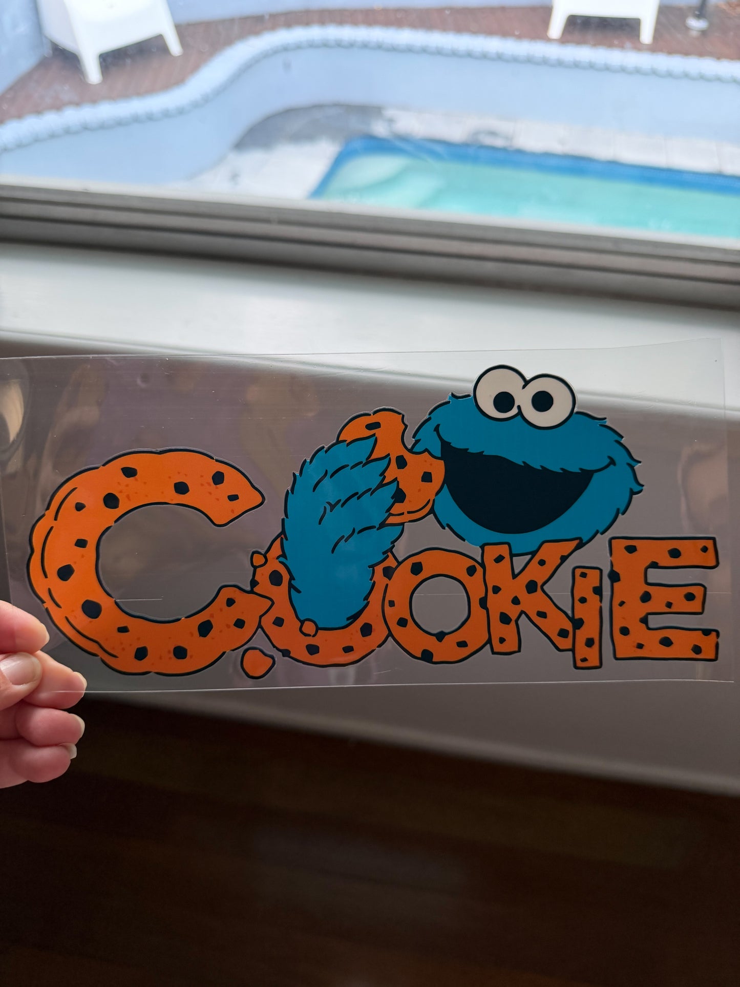 🍪 Cookie Monster Crunch UV DTF Cup Wrap – 16oz