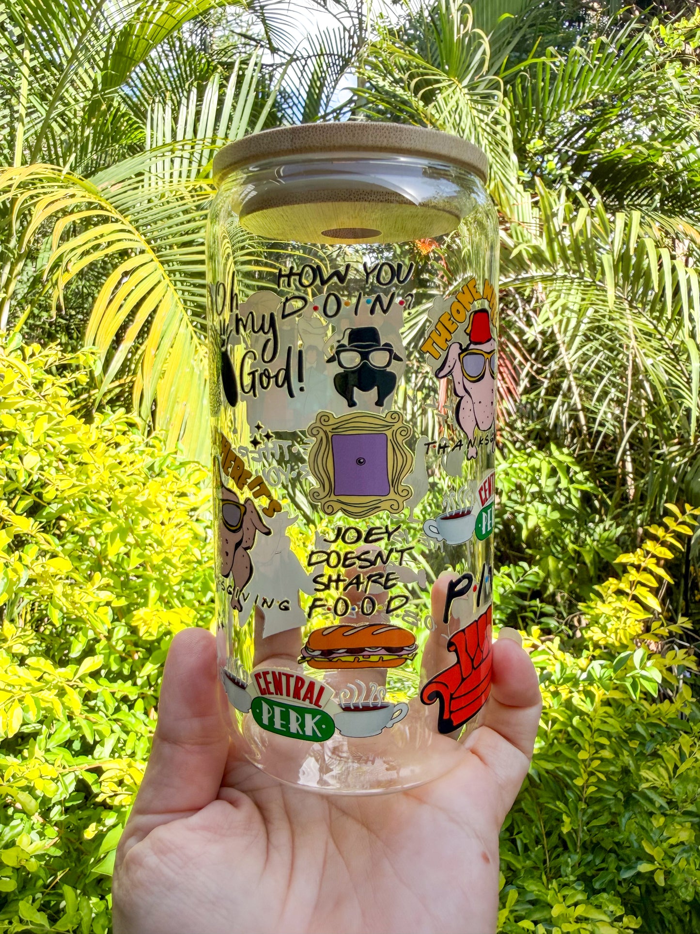 ☕✨ I’ll Be There For You Glass Can Tumbler 16oz