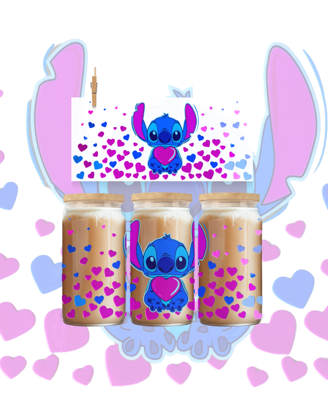💖 Sweetheart Stitch UV DTF Cup Wrap