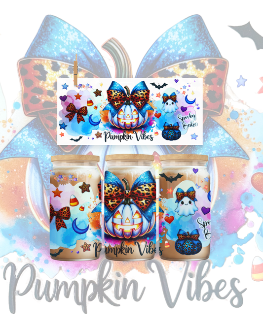 Pumpkin Vibes UV DTF Cup Wrap – 16oz