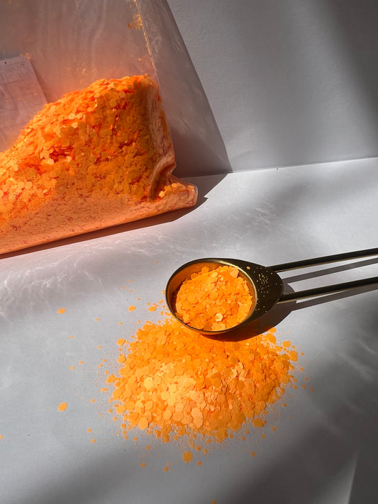 Tangerine Pop – Neon Chunky Glitter