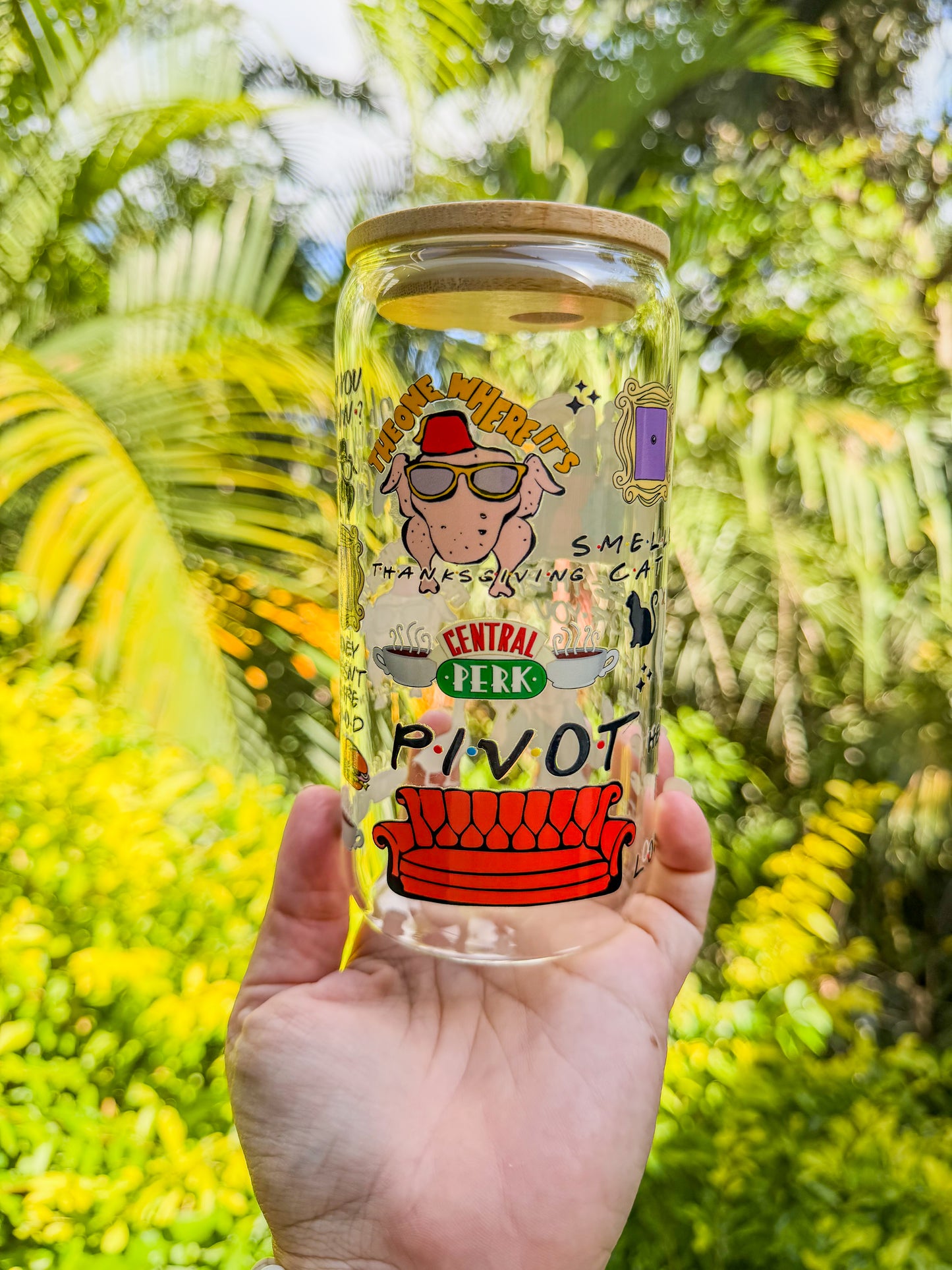 ☕✨ I’ll Be There For You Glass Can Tumbler 16oz