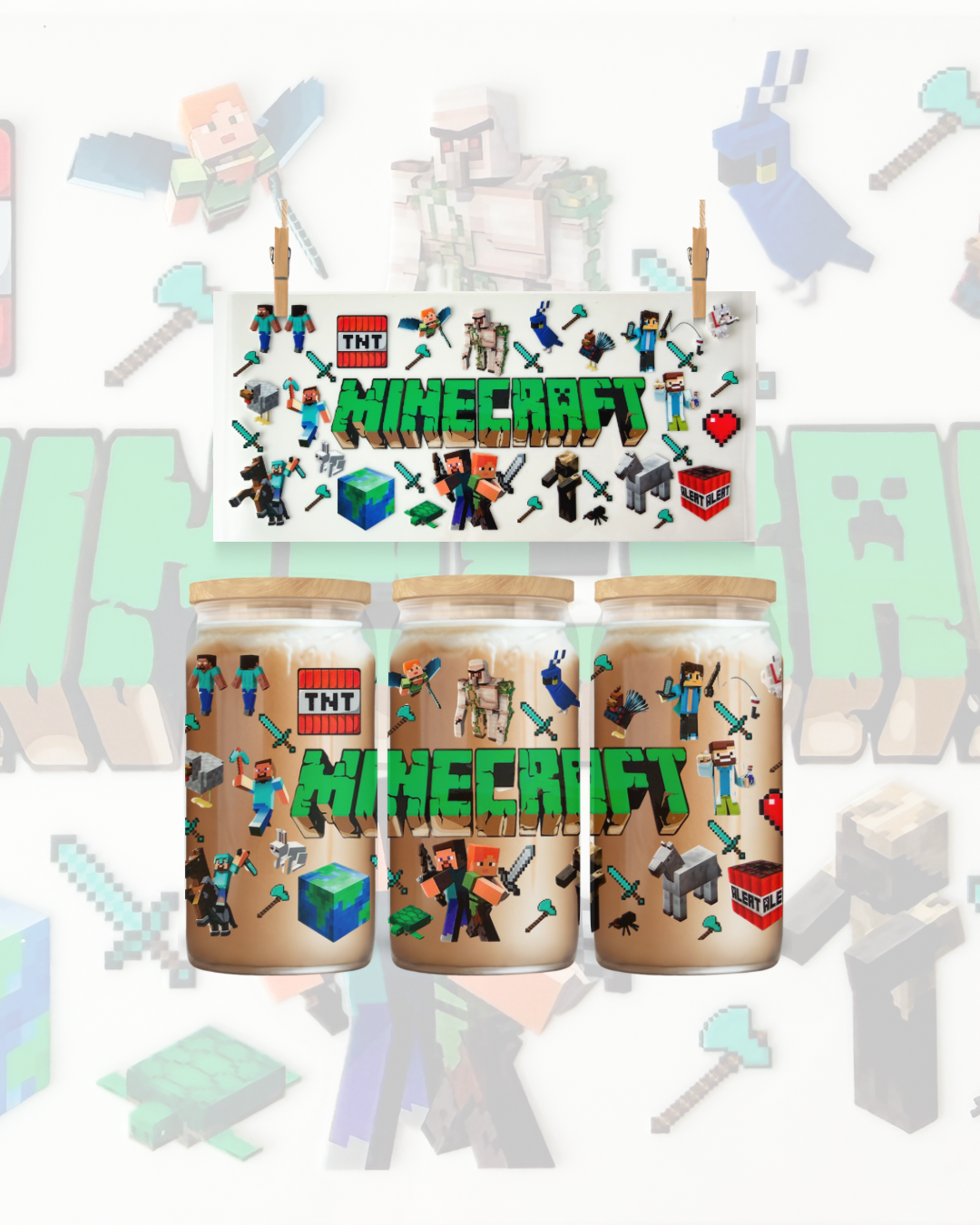 Craft & Mine Brew Wrap – 16oz UVDTF Cup Wrap
