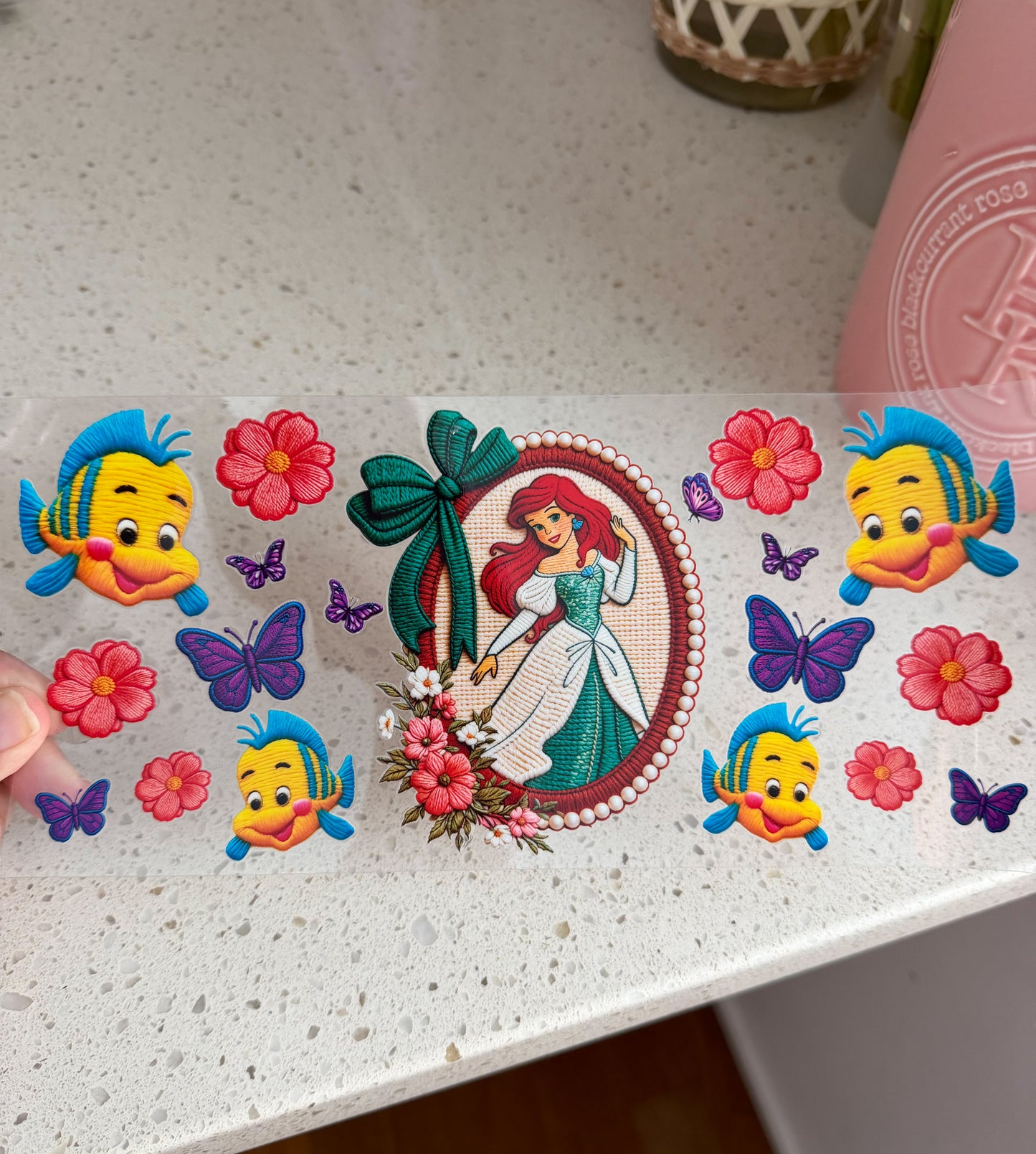 Vintage Mermaid UV DTF Cup Wrap