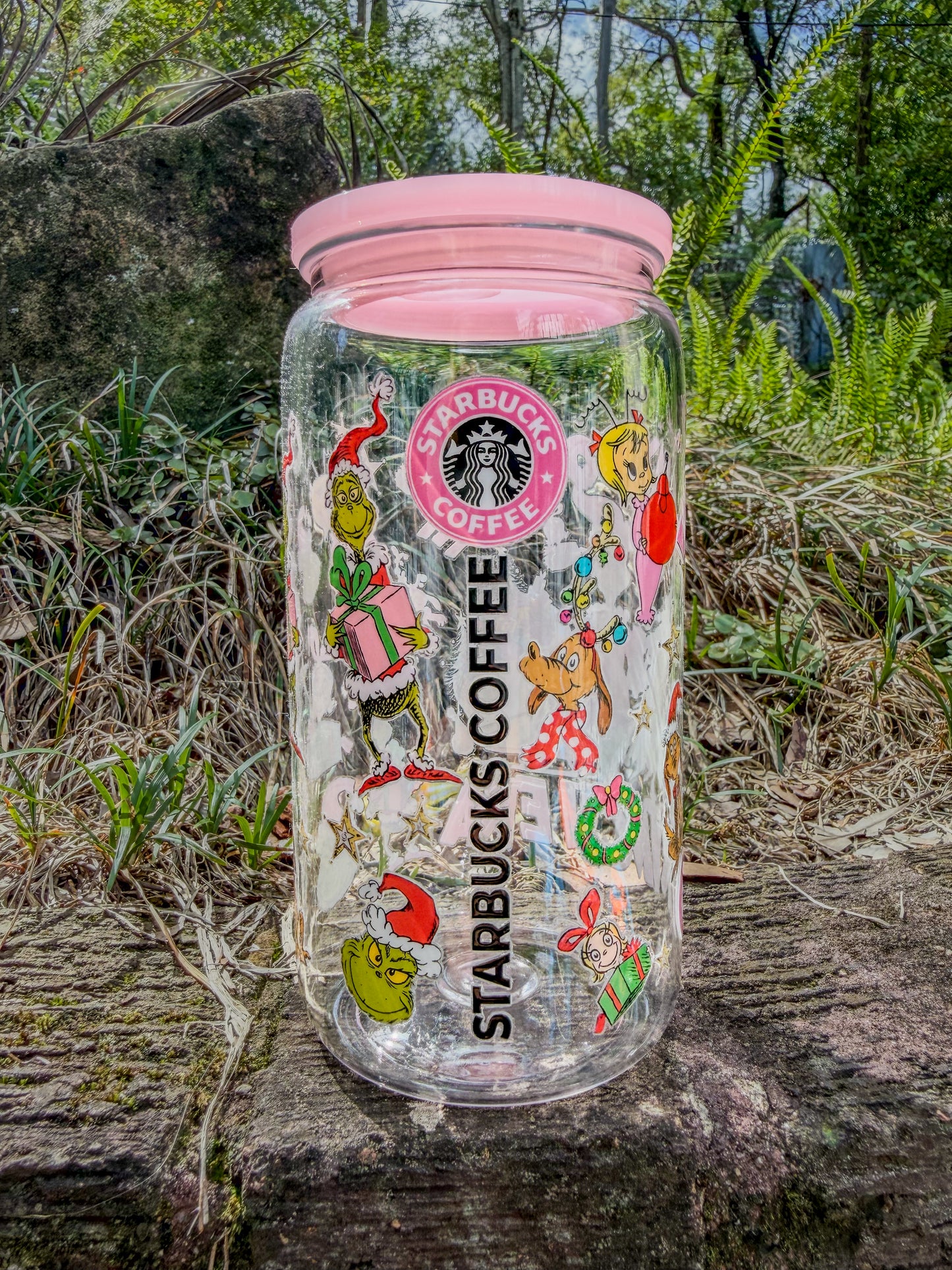 In My Boujee Grinch Era – 16oz Pink Acrylic Christmas Cup