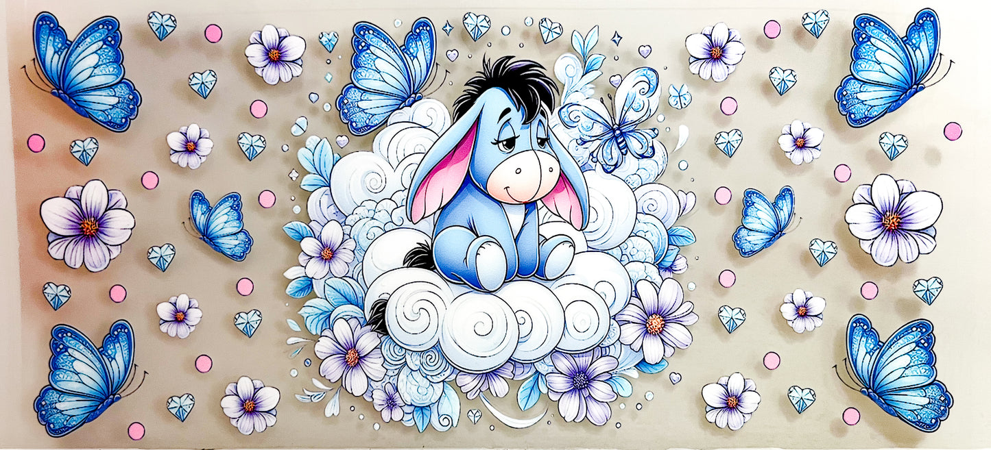On a Cloud – UV DTF Wrap -  Cute Disney-Inspired Tumbler Design to suit 16oz tumbler