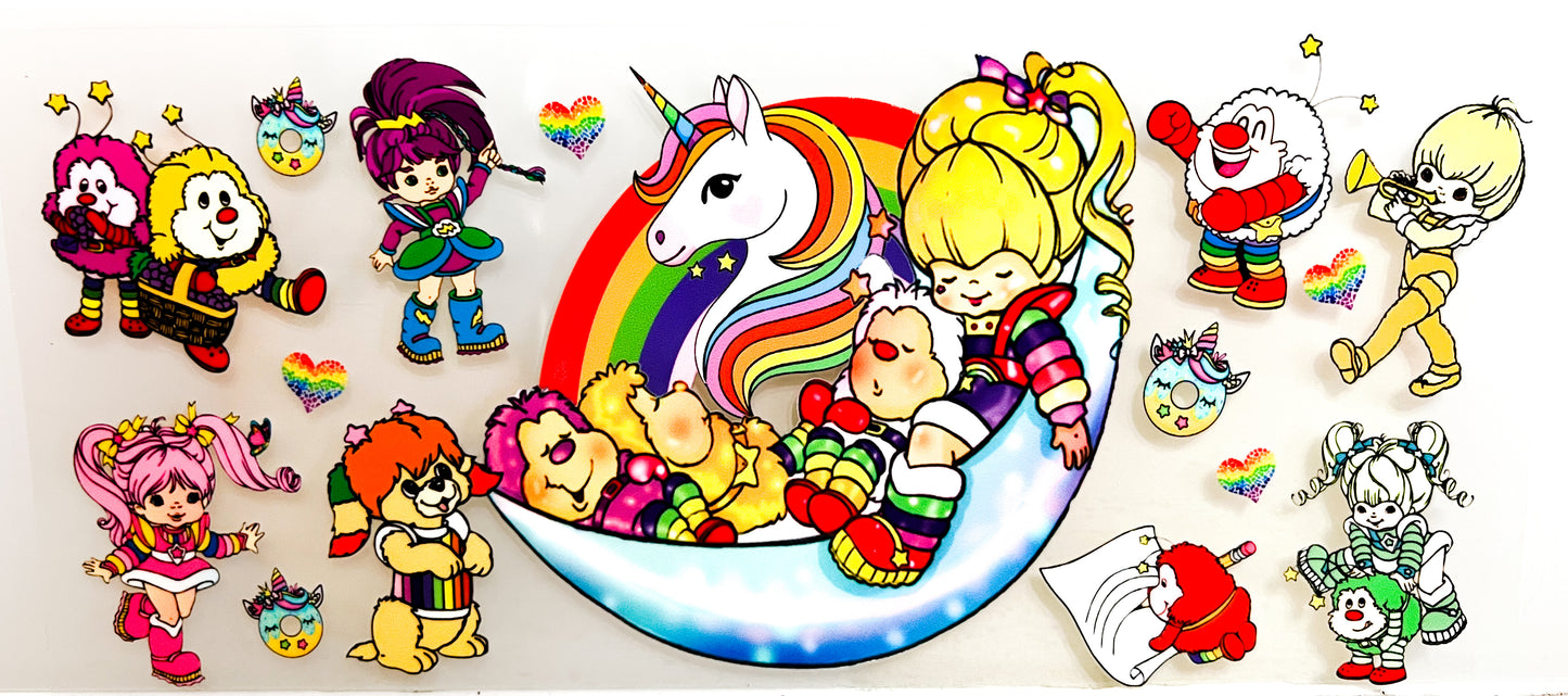 Rainbowland UV DTF Tumbler Wrap - to suit 16oz tumbler