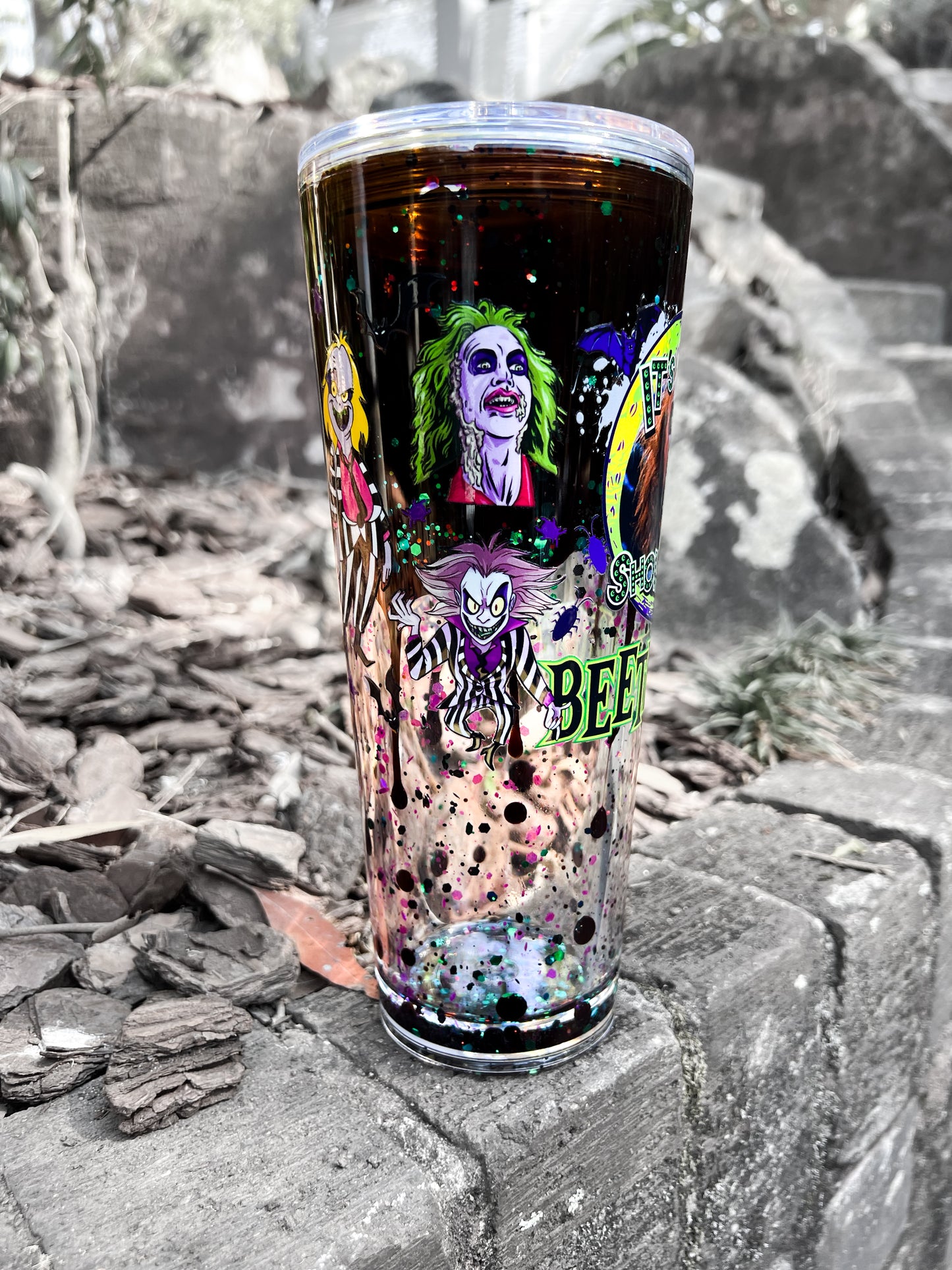 It’s Showtime! 24oz Lava Drip Acrylic Snow Globe Cup