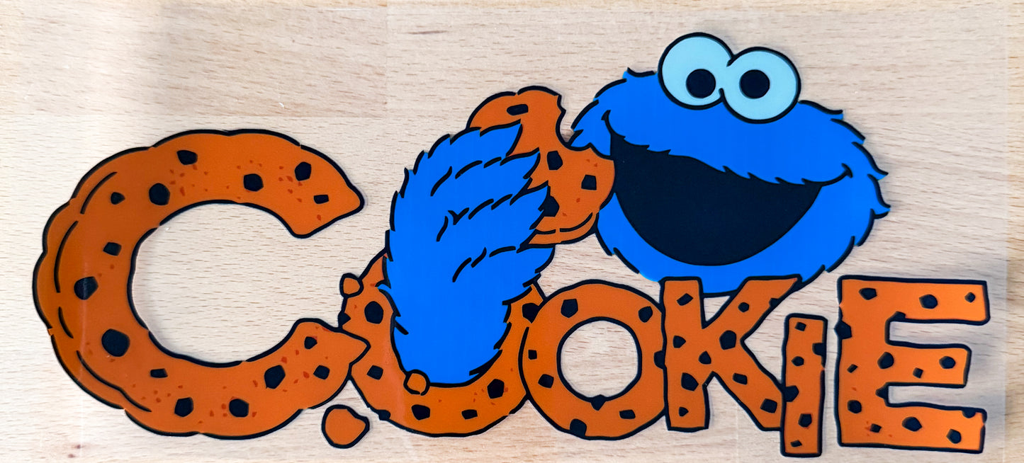 🍪 Cookie Monster Crunch UV DTF Cup Wrap – 16oz