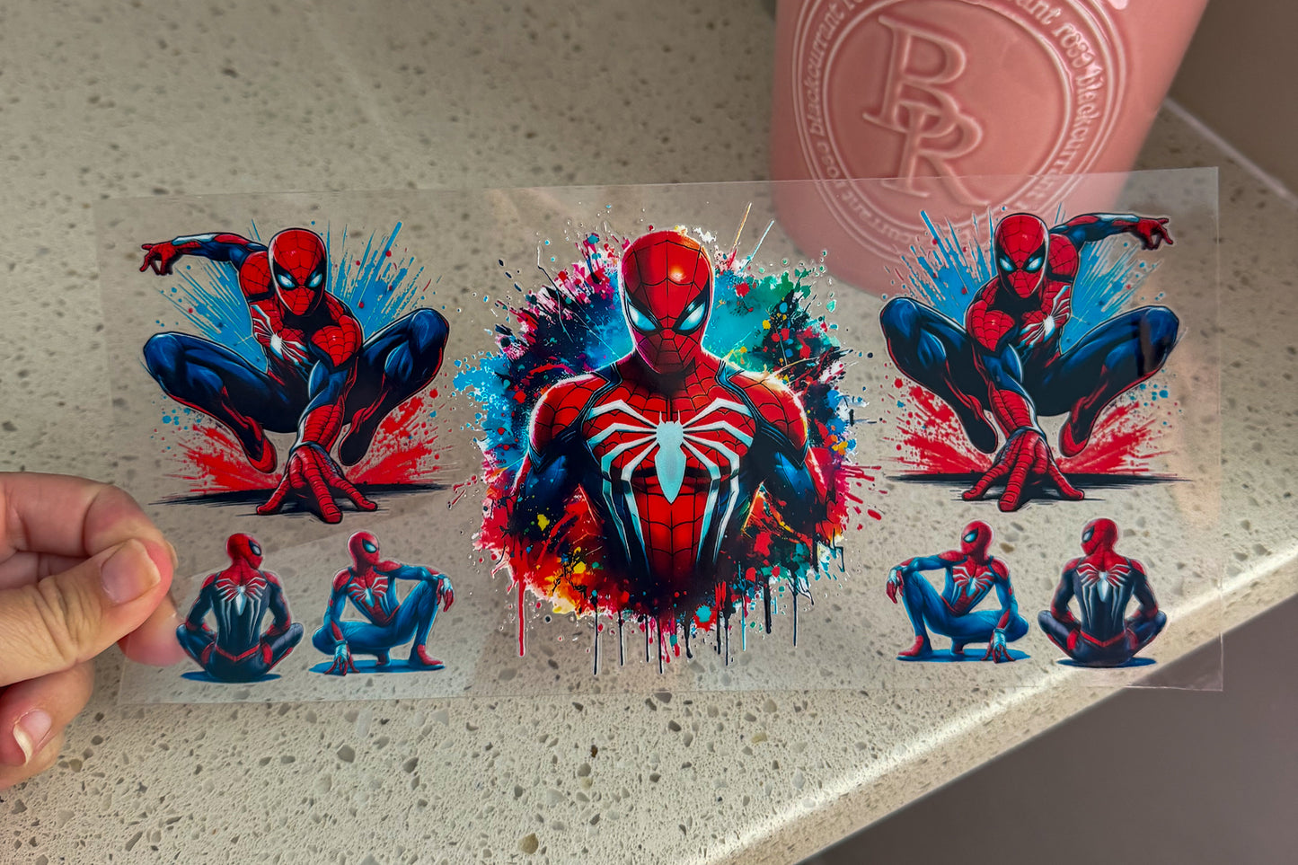 Comic Hero UV DTF Tumbler Wrap