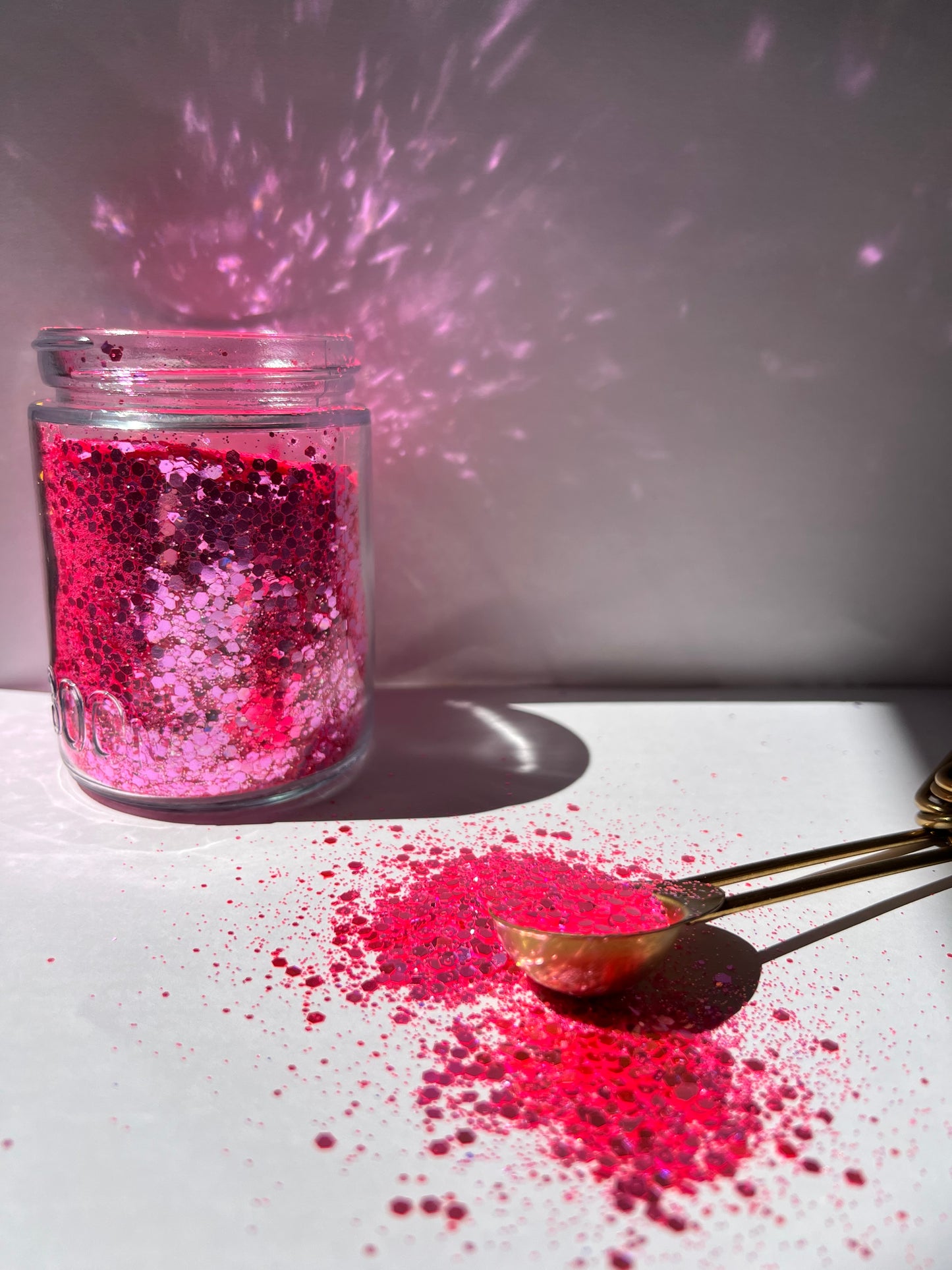 💖 Pink Stardust – Iridescent Mixed Glitter