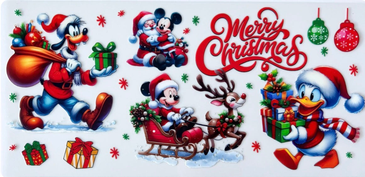 Mickey& Friends Christmas - UV DTF CUP WRAP 16oz