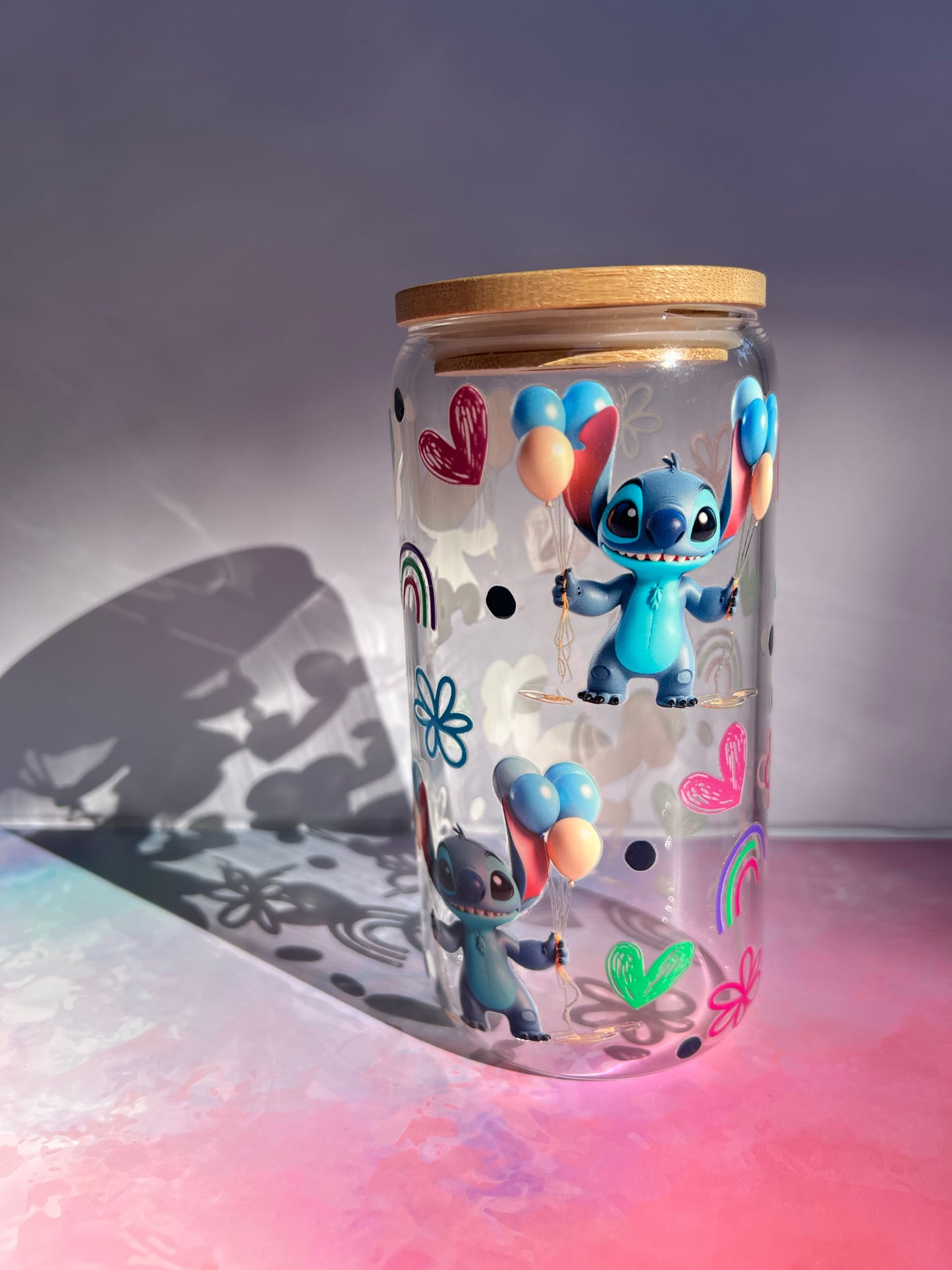 Cheeky Blue Guy 16oz glass tumbler