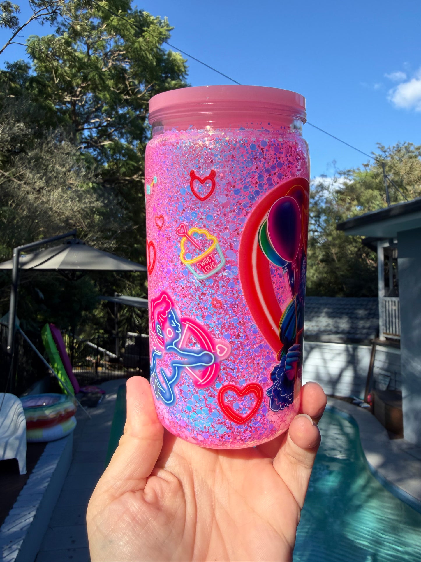 I Only Dream of You – 16oz Dry Glitter Acrylic Cup