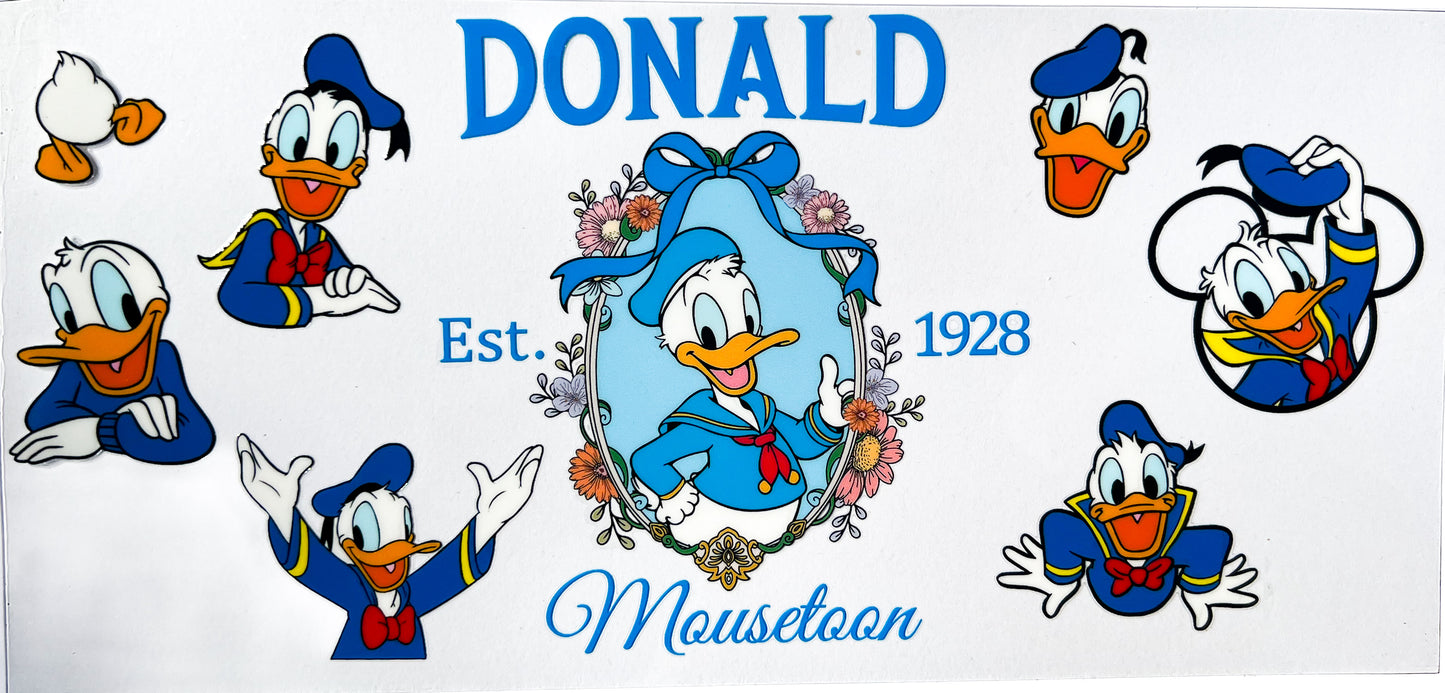 Sailer Duck Cup Wrap – Classic Cartoon Design for 16oz Tumblers – Vintage Disney-Inspired Cup Wrap