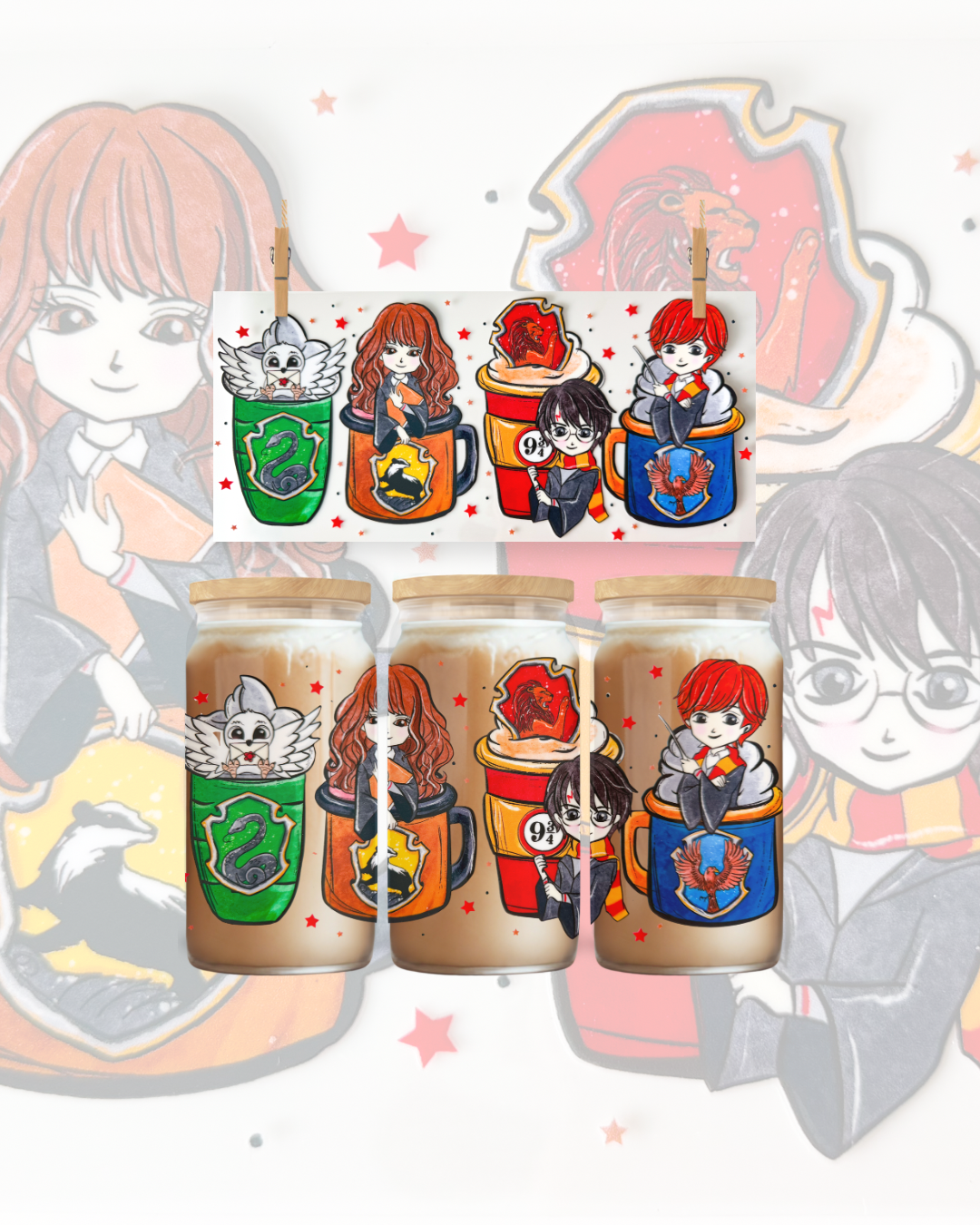Wizard Brew Wrap – 16oz UVDTF Cup Wrap