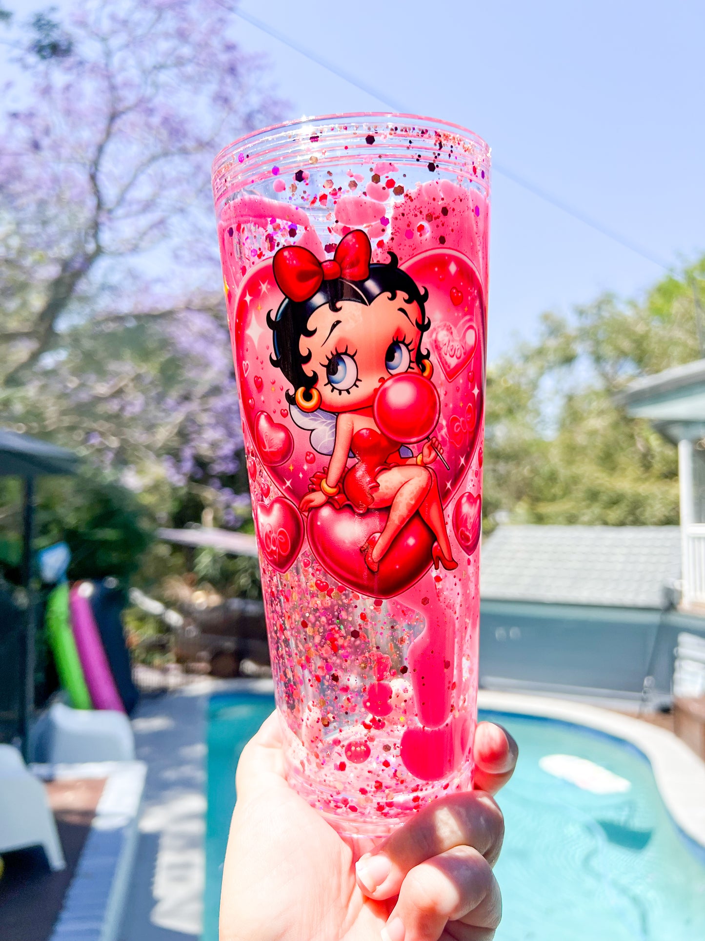 Betty Boop Lava Drip Tumbler – Pink Passion Edition Cup 24oz MADE TO ORDER