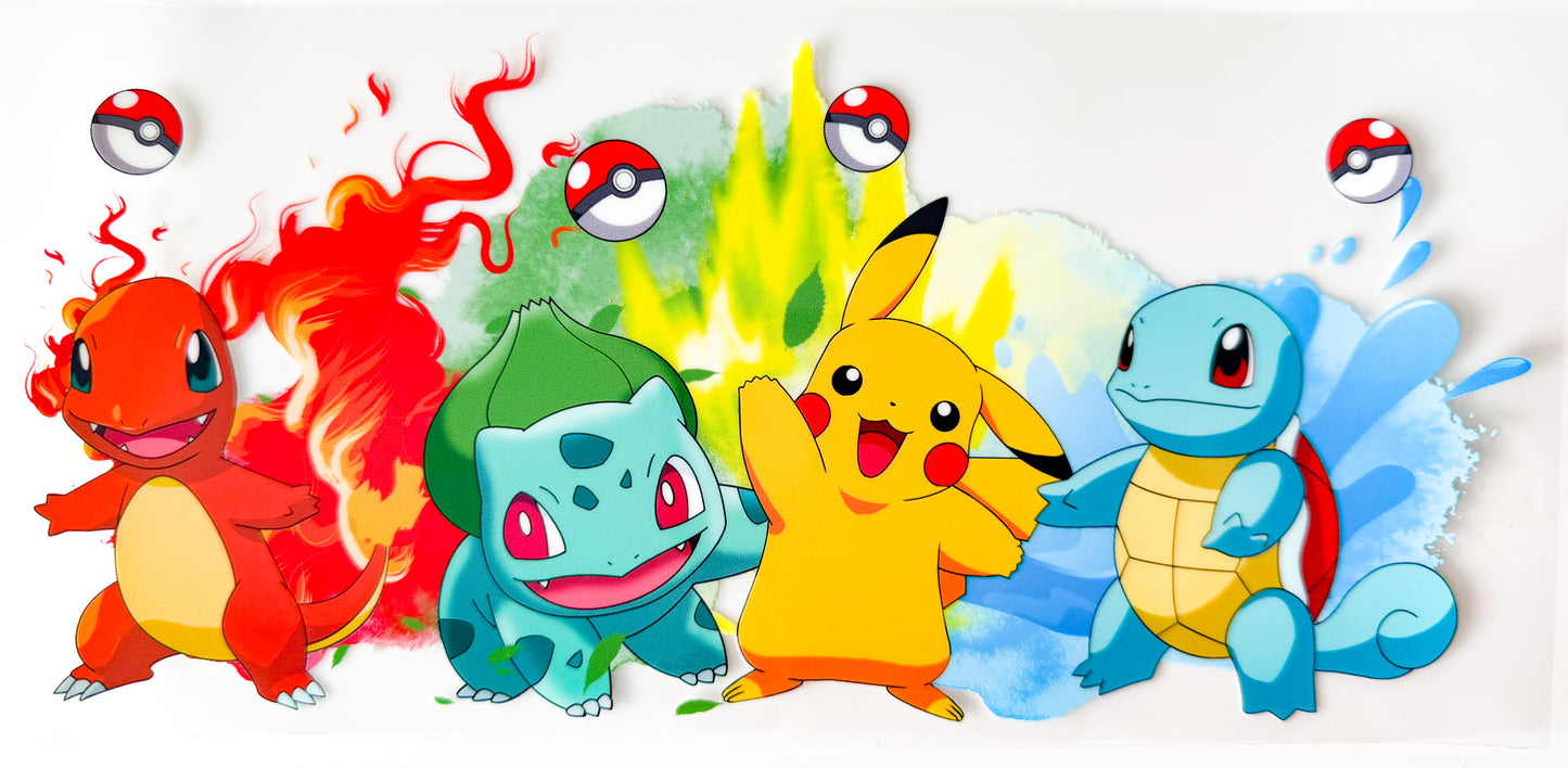 PokéPower Wrap – 16oz UVDTF Cup Wrap